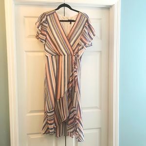 Asymmetrical Striped Dress